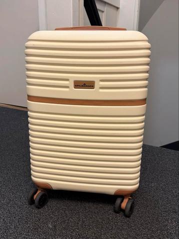 Spilbergen Handbagage Koffer - Beige/Lichtbruin beschikbaar voor biedingen