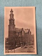 Ansichtkaart Amsterdam Westertoren, Ophalen of Verzenden, 1940 tot 1960, Gelopen, Noord-Holland