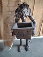 Houten Sculptuur / Plantenbak - Etnisch, Antiek en Kunst, Ophalen of Verzenden