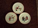 Wedgwood Christmas village kerstservies, 3 pfschaaltjes, Ophalen of Verzenden, Zo goed als nieuw