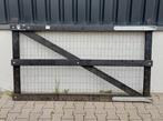 112. Zwarte houten poort | weidepoort | houten landhek, Tuin en Terras, Tuinhekken en Hekwerk, Ophalen of Verzenden, Nieuw, Hout