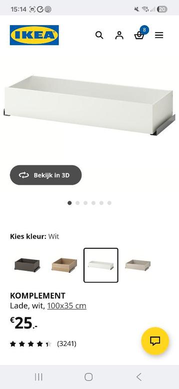 Pax lade 100cm bij 37cm