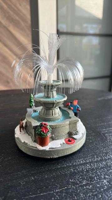 Kerstdorp fontein beschikbaar voor biedingen
