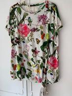 Fleurige Zomerbloese met bloemen/vlinder enz.maat 38., Ophalen of Verzenden, Zo goed als nieuw, Maat 38/40 (M)