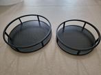 2 dienbladen te koop, Ophalen of Verzenden, Zo goed als nieuw, Rond, Hout