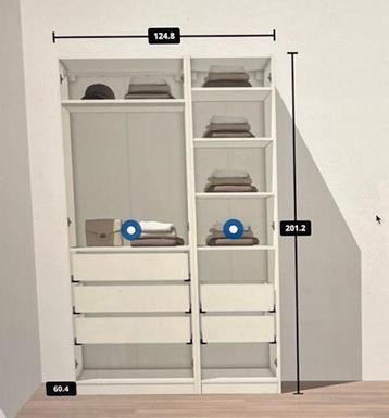 Mooie witte IKEA kledingkast – uitstekend in staat! - afbeelding 5