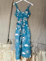 Mooie blauwe midi katoenen jurk van Reiss mt 34 nw staat, Blauw, Ophalen of Verzenden, Zo goed als nieuw, Maat 34 (XS) of kleiner
