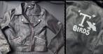 Stoere jas Bikerjasje t birds grease maat 128 / 134, Ophalen of Verzenden
