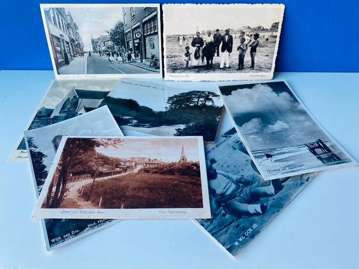 Oude kaarten/ Katwijk, Noordwijk, Zandvoort,Wijk aan Zee, Verzamelen, Ansichtkaarten | Nederland, Gelopen, Noord-Holland, 1920 tot 1940