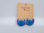 Stitch oorbellen, Overige materialen, Hangers, Blauw, Nieuw