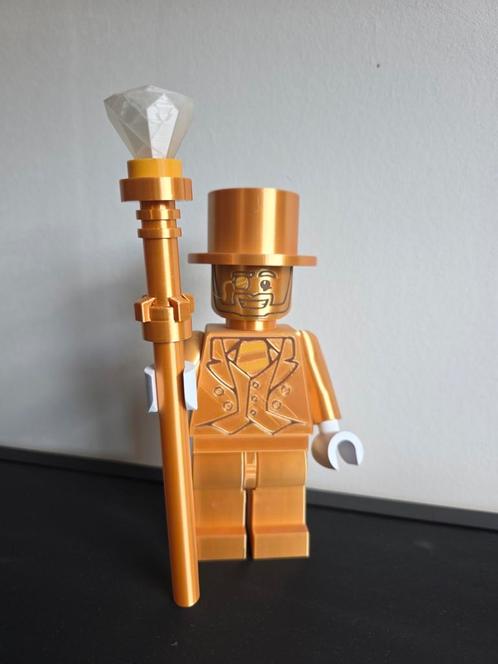 Grote LEGO Mr. Gold Figuur - 3D Geprint 23 cm, Verzamelen, Poppetjes en Figuurtjes, Nieuw, Ophalen of Verzenden