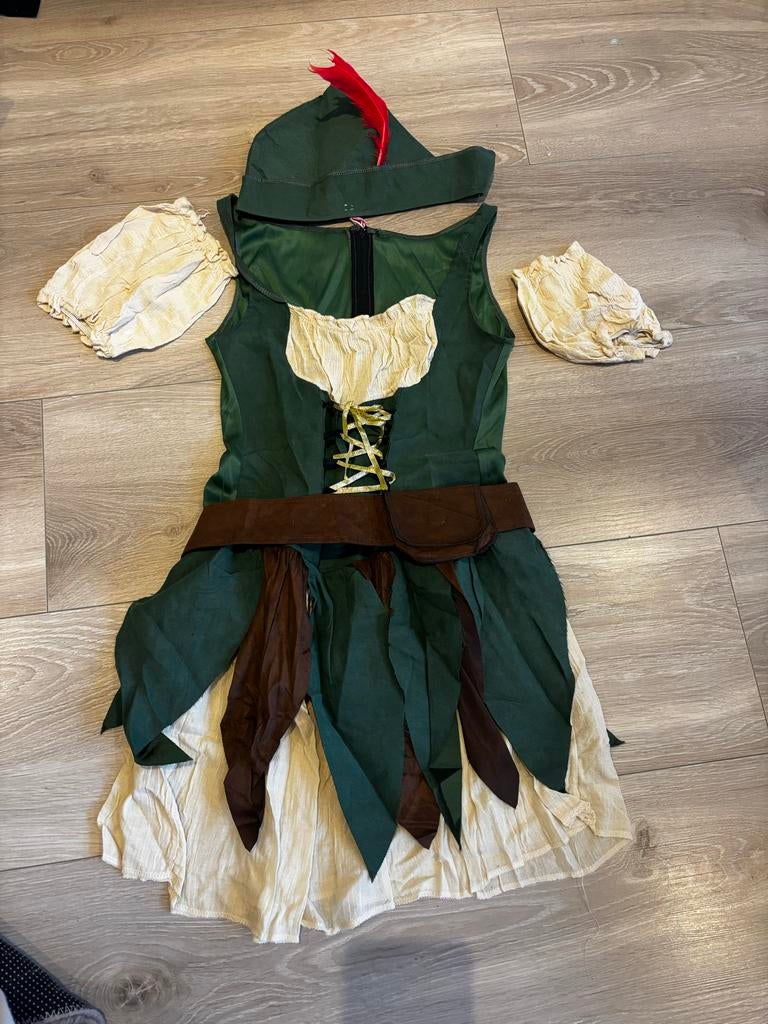 Carnaval robin hood pakje, Ophalen of Verzenden, Zo goed als nieuw, Maat 34 (XS) of kleiner, Carnaval