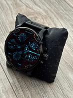 Stoere Diesel Horloge - Zwart, Ophalen of Verzenden, Zo goed als nieuw, Zwart