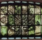 Glas in lood raam Gebrandschilderd Antiek, Ophalen