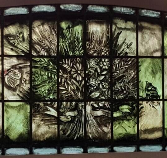 Glas in lood raam Gebrandschilderd Antiek, Antiek en Kunst, Antiek | Glas en Kristal, Ophalen