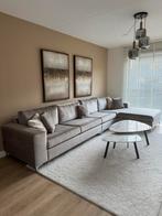 Bankstel velvet met chaise longue, Ophalen of Verzenden, Gebruikt, Stof