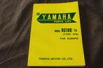 Yamaha RS100 1975 motorcycle parts list typ 478, Motoren, Ophalen of Verzenden, Yamaha