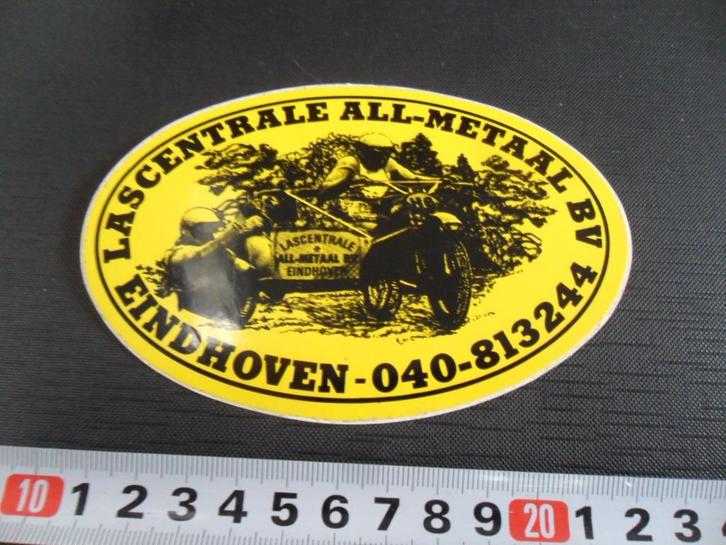 sticker ehv lascentrale all-metaal strip motor cross zijspan, Verzamelen, Stickers, Zo goed als nieuw, Bedrijf of Vereniging, Ophalen