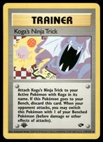 Koga's Ninja Trick 115/132 - Gym Challenge (1st edition), Verzenden, Gebruikt, Losse kaart