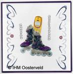 3D Kaart Verjaardag 1  Rolschaatsen, Hobby en Vrije tijd, Kaarten | Zelfgemaakt, Ophalen of Verzenden, Nieuw, Overige thema's