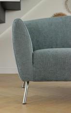 Gelderland 6250 2,5-zits velours blauw, 150 tot 200 cm, Driepersoons, 75 tot 100 cm, Zo goed als nieuw