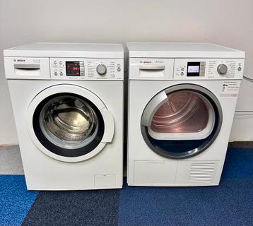 Setje Bosch Serie 6 wasmachine & warmtepomp droger 8 kg AKls beschikbaar voor biedingen