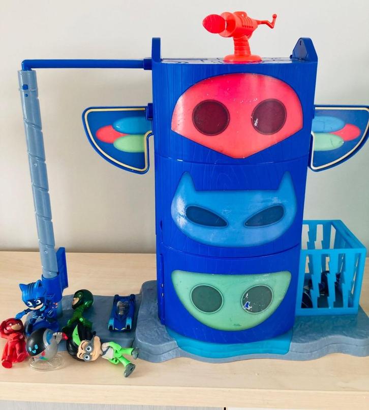 Speelgoed  PJ Masks speelhuis Mission Control HQ Kasteel, Verzamelen, Speelgoed, Gebruikt, Ophalen of Verzenden