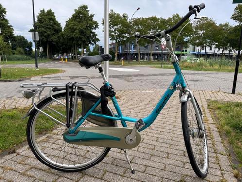 Gazelle BLOOM moederfiets blauw, Fietsen en Brommers, Fietsen | Dames | Moederfietsen, Gebruikt, Gazelle, 53 tot 56 cm, 2 zitjes