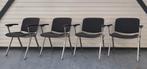 4x vintage stoelen castelli dsc 106 giancarlo piretti stijl, Ophalen, Mid century modern Industrieel, Gebruikt, .