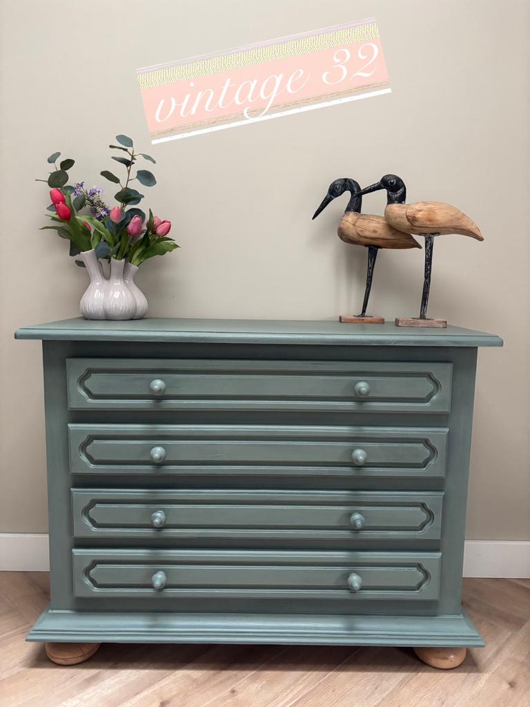 Landelijke ladekast “vintage, antiek, landelijk”, Huis en Inrichting, Kasten | Ladekasten, Ophalen, 100 tot 150 cm, Zo goed als nieuw