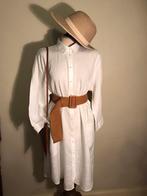 MARA MAY JURK/TUNIEK/LANGE BLOUSE WHITE LINNEN, Verzenden, Wit, Maat 42/44 (L), Zo goed als nieuw