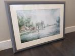 Aquarel Jan Kooistra kunstdruk Fries landschap, Antiek en Kunst, Ophalen of Verzenden