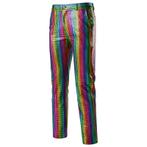 Heren regenboog broek pride gay mannen rainbow glitter, Verzenden, Nieuw, Overige maten