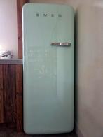 SMEG koelkast retro mintgroen linksdraaiend vrijst. FAB28LV1, Ophalen, Gebruikt, 200 liter of meer, 60 cm of meer