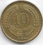 10  cent  1970  Chili. km.  191, Postzegels en Munten, Munten | Amerika, Ophalen of Verzenden, Zuid-Amerika, Losse munt