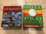 Pc games big box air warrior 2 en pro golf 2000, Gebruikt, 1 speler, Eén computer, Ophalen of Verzenden