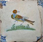 Antieke tegel vogel, Antiek en Kunst, Ophalen of Verzenden