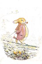 Ansichtkaart	Beatrix Potter	Benjamin Bunny, Verzamelen, Ansichtkaarten | Themakaarten, Verzenden, 1980 tot heden, Ongelopen, Kinderen