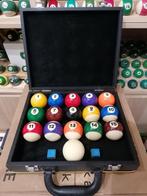 pool Billiard ballen set in luxe koffer 57.2mm NIEUW, Ophalen of Verzenden, Zo goed als nieuw, Pooltafel
