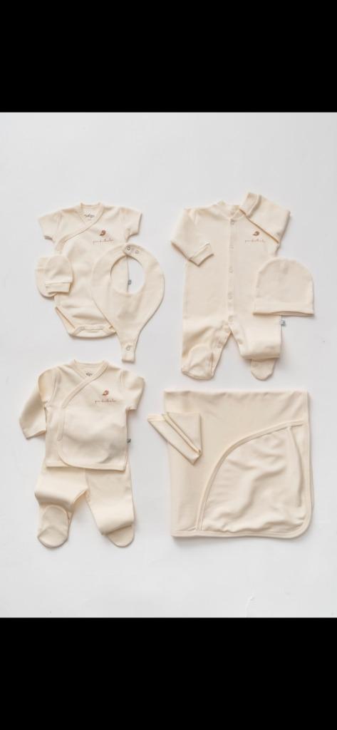 Startset – 9-delig – 100% katoen – maat 50/56 – unisex, Kinderen en Baby's, Babykleding | Prematuur, Nieuw, Setje, Jongetje of Meisje