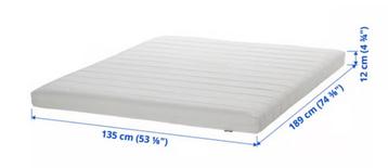 IKEA Asvang matras 140 x 200cm beschikbaar voor biedingen