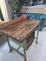 Oude Werkbank / Kookeiland, Huis en Inrichting, Ophalen of Verzenden, Gebruikt, Rechthoekig, 100 tot 150 cm