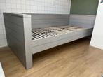 Woood Dennis bed bedbank grijs, Ophalen, 85 tot 100 cm, Gebruikt, Lattenbodem