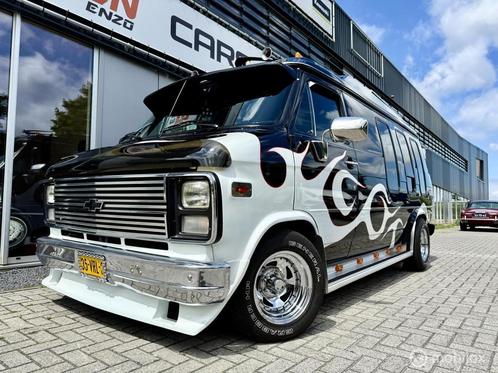 Chevrolet Chevy Van G20 5.7 V8 AUT UNIEK Custom Camper INGER, Auto's, Chevrolet, Bedrijf, Te koop, Chevy Van, Lederen bekleding
