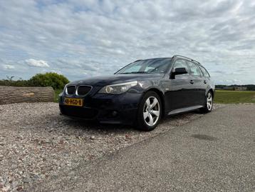 BMW 5-Serie 3.0 530I Touring AUT 2008 Zwart beschikbaar voor biedingen