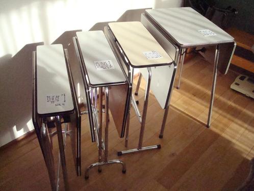 VINTAGE FORMICA OPKLAPTAFELS EN DIV, Huis en Inrichting, Tafels | Eettafels, Gebruikt, 50 tot 100 cm, Rechthoekig, Overige houtsoorten