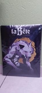 La Bête bier - zeldzaam reclamebord, Ophalen of Verzenden, Nieuw, Reclamebord, Plaat of Schild, Overige merken