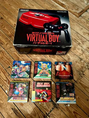 Nintendo Virtual Boy inclusief games beschikbaar voor biedingen
