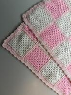 Vintage gehaakte granny square deken, Ophalen of Verzenden, Zo goed als nieuw