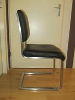 eetkamerstoelen, Ophalen, Twee, Zwart, Leer